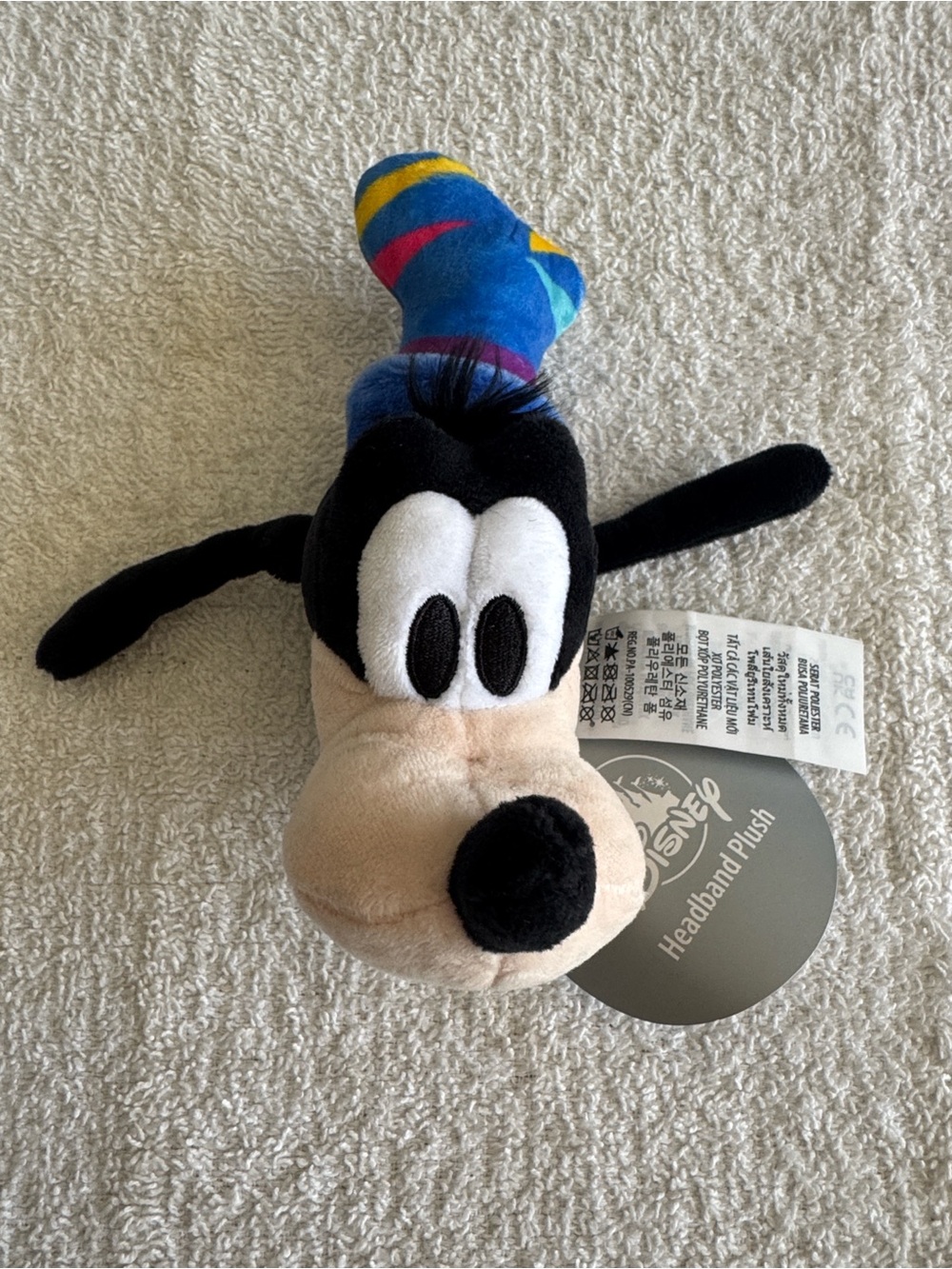 Disney Disneyland Resort 70th Anniversary Headband Plush Goofy Ac…